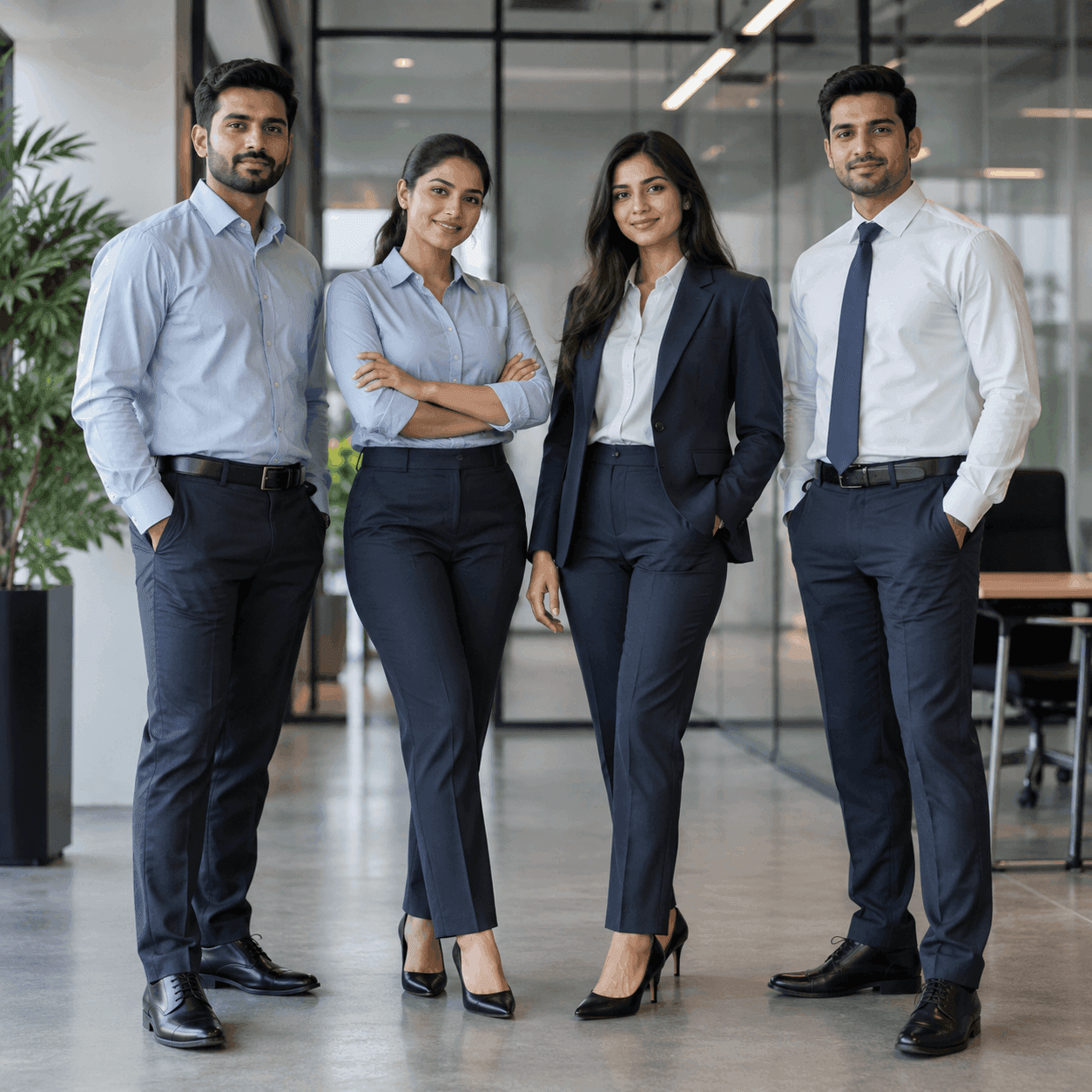 custom corporate uniforms for employees by a corporate uniform manufacturer in India