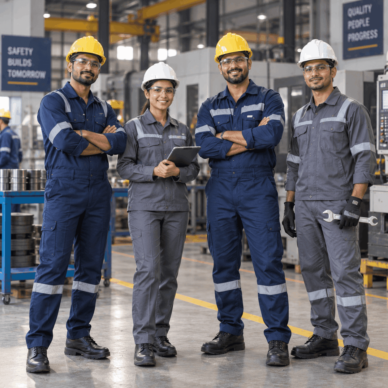 custom industrial workwear and factory uniforms by a workwear manufacturer in India